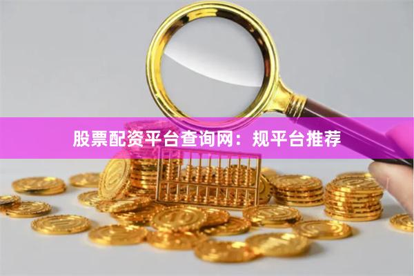 股票配资平台查询网：规平台推荐